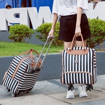 Japanese trolley bag travel bag female large capacity portable fashion short-distance travel luggage bag cute tide bag
