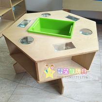 Kindergarten early education exploration room solid wood childrens corner scientific observation table toy cabinet multifunctional storage cabinet