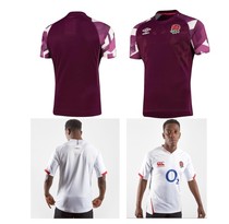 2021 England national Team home rugby training shirt Mens short sleeve top England rugby