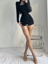 The fake sling with logo - containing chilli diary CL delicate crotch stockings sexy T crotch comfortable titling socks
