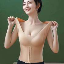 MUJIΝ beautiful chest womens underwear Queen heart womens summer body shaping underwear womens incognito shaping gathered anti-sagging