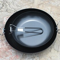  Chinese wok Outdoor folding handle Camping Camping picnic single pot pot cooking portable wok Portable