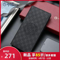 Kinley comes to 2022 new fashion printed business wallet mens long leather clip multi-position clamping new wave Korean version money clip