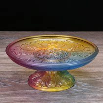 Buddha Lotus Flower Eight Auspicious Glazed Decorative Pendulum Pieces Fruit Dish fruit tray for fruit tray