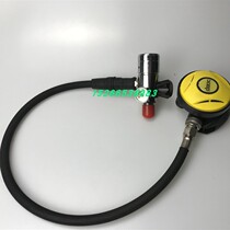 Diving bottle head valve 18 * 15 One secondary head air pressure gauge carbon fiber small gas cylinder pressure reducing respirator one-piece