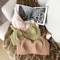 Ultrathin Sexy Latex Underwear Female Rabbit ear No steel ring Large chest lace with small breasted breast bra Bra Hood