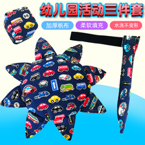 Childrens fabric soft Frisbee kindergarten parent-child outdoor safety handmade cloth UFO sandbag tail three-piece toy