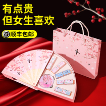 Chinese Tuyere red gift box set Tanabata Valentines Day to send girlfriend Birthday gift female hand carved niche brand