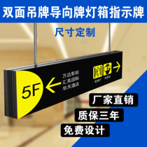 Hanging light box shopping mall signage custom supermarket underground garage parking double-sided luminous hollow factory custom-made