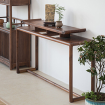 New Chinese style entrance cabinet case partition Zen against the wall Several cabinets solid wood entrance table for table end view table living room furniture