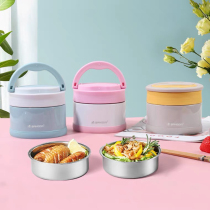 Bangda 304 stainless steel insulated lunch box bucket children Students office workers 1 person portable separation box lunch box