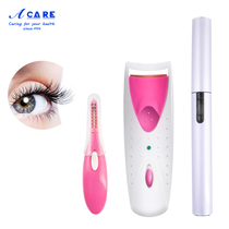 acare electric ironing eyelash curler pen heating move beginner Lady styling partial mini no eyelid
