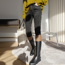 Mei Yang MEIYANG (clearance sale) Turkish technology jeans high waist small feet ankle-length pants