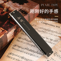 Heroic metal piano single tone harmonica 24 hole C tune high-end copper grid adult beginner advanced professional playing instruments