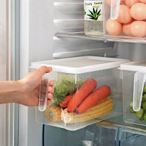 Refrigerator storage box Rectangular drawer type egg box Food freezing box Kitchen storage preservation plastic storage box