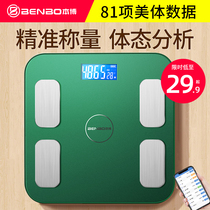 Electronic weighing scale human body household precision high precision intelligent fat measurement body fat weighing meter female dormitory 492