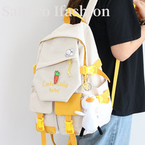 French Sandro Ifashion schoolbag female high school junior high school students color large capacity backpack male