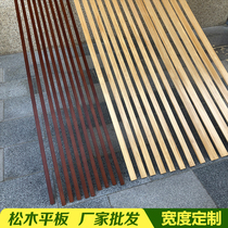 Pine Wood flat solid wood decorative line Chinese ceiling shape background wall border wooden line plain side walking side closing line