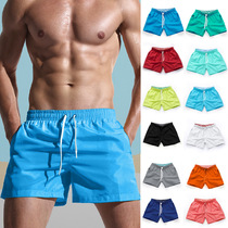 New mens beach pants waterproof quick-drying loose breathable sunscreen beach resort three-point shorts can be used for swimming trunks
