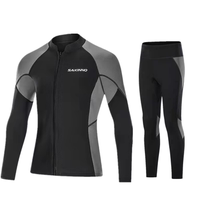 New men split 2MM diving suit long sleeve sun protection snorkeling surf jellyfish coat large size cold warm swimsuit