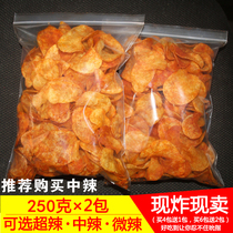 Guizhou Bijie Dafang native specialties now fried crispy spicy potato chips potato shreds bulk snacks spicy chips