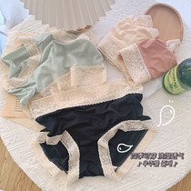 High waist underwear women cotton file antibacterial ultra-thin sexy Japanese girl pregnant women size no trace abdominal breifs