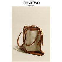 DSGUWO France small crowdfashion genuine leather 2021 Summer 100 hitch soft leather calf leather bucket single shoulder axillary underpack woman