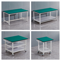 Anti-static Workbench pulley movable cart test test bench repair table double-layer movable packaging console