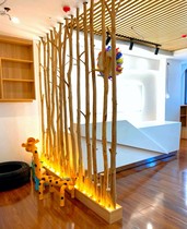 Natural branches decoration dry branches kindergarten partition screen homestay Nordic ancient ornaments window props solid wood shape