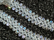 Metal-free all handmade beaded beaded chain wedding shoulder accessories crystal shoulder strap invisible chest strap transparent shoulder strap