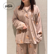 gelato pique22 spring new product womens pajamas ice cream bear long sleeve shirt home PWCT221208