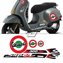 Piaggio vespa Spring 150 Car Stickers gts300 Sprint LX150 Shell Stickers Personality Number Decal
