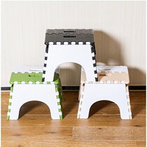 Thickened plastic folding stool Simple children Maza adult household folding small bench outdoor portable fishing stool