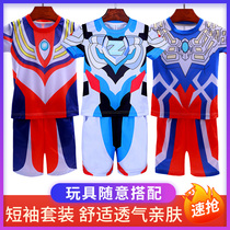 Zeta Ottmann T-shirt boy short sleeve speed dry suit Spiderman Children dress boy half sleeve summer dress t tide suit
