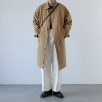 MOGERN classic autumn and winter Korean retro men and women couples long windbreaker loose cotton coat coat tide