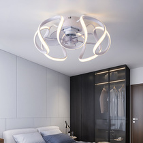 Creative ceiling fan lamp bedroom room invisible LED ceiling fan lamp dining room living room study fan chandelier integrated