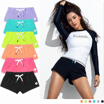 Sports running fitness beach pants Womens shorts Surfing quick-drying breathable 3-point pants Seaside resort hot spring swimming trunks