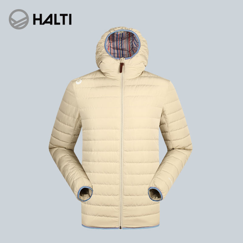 HALTI/HALDI men's and women's White Velvet windproof and warm down jacket H100-0027
