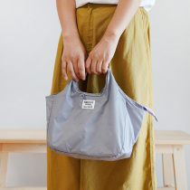 New Japanese style minimalist style lunch box bag nylon light hand bag insulation bag waterproof aluminum foil lunch bag