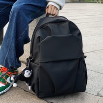 Waterproof nylon cloth Korean backpack bag large capacity College student Bag Men fold leisure travel computer backpack