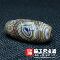 Return of old Agate in Tibet Genuine natural collection Antique Antique tangled silk sky beads Loose beads Accessories Jewelry