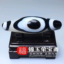 Fine natural genuine products entangled silk Tianye calcified sky beads Ancient beads Antique antiques old goods Old jade preservation fidelity