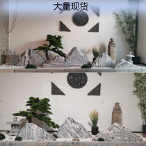  Manufacturer stone carving snow wave stone slice combination landscape stone small piece indoor rockery landscape courtyard dry mountain Jingtai mountain stone