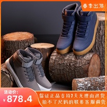 Nopoetry Lan Autumn Winter Outdoor Womens Warm Non-slip Abrasion Resistant Mid-Bony Hiking Shoes FT062503