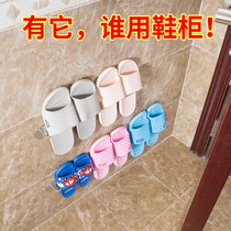 Bathroom trailer rack-free wall-mounted toilet shoe storage artifact toilet door rear storage rack storage rack