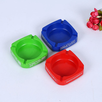 Custom plastic melamine ashtrays for advertising activities Internet café bar ashtrays print two-dimensional code LOGO literals