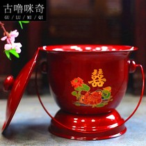 Wedding supplies wedding dowry son bucket adult old man enamel spittoon with hand children urine bucket potty