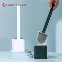 Jielia Silicone Toilet Brush No Dead Angle Home Toilet Wash Toilet Brush Artifact Wall-mounted Creativity