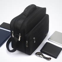 New single shoulder bag Inclined Satchel for Mens Handheld Casual Briefcase Multilayer Zipper Mens Bag Collection Wallet