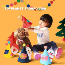 Super cute creative Christmas party hat elk snowman Santa Claus decorations dress up presents